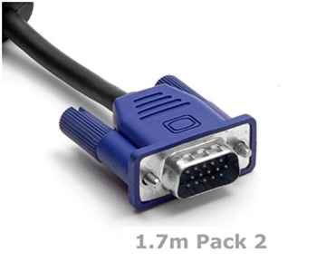 VGA PC-Monitor Kabel/Ersatz svga Kabel/Stecker zu Stecker 15 Pin/für PC, Laptop, Computer, Mac zu LCD, TFT Monitor Bildschirm