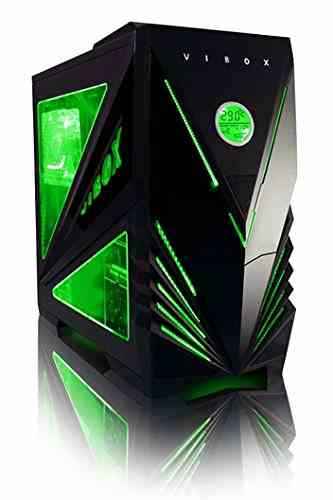 Vibox VBX-PC-17292 Cetus 45 Gaming Desktop-PC (Intel Core i7 i7-4790K, 32GB RAM, 3240GB HDD, NVIDIA Geforce GTX 980 Ti, Win 10 Home) grün