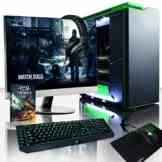 Vibox VBX-PC-5908 Legend Paket 32 68,6 cm (27 Zoll) Gaming Desktop-PC (Intel Core i7 5960X, 32GB RAM, 3240GB HDD, NVIDIA Geforce GTX 980 Ti SLI, Win 10 Home) grün