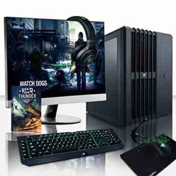 Vibox VBX-PC-6372 Legend Paket 16 68,6 cm (27 Zoll) Gaming Desktop-PC (Intel Core i7 5960X, 32GB RAM, 3240GB HDD, NVIDIA Geforce GTX 980 Ti SLI, kein Betriebssystem) schwarz