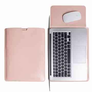 WALNEW Schlanke Leder MacBook Air 13 Zoll Hülle, MacBook Schutzhülle, Hülle, Case, Cover, MacBook Pro Retina 13 Zoll Hülle mit Handgriff, geschütztes Inneres und externes Mousepad