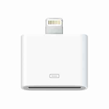 (White) 8 Pin Lightning to 30 Pin Connector for IPhone/IPad/Ipod Data Sync and Charging