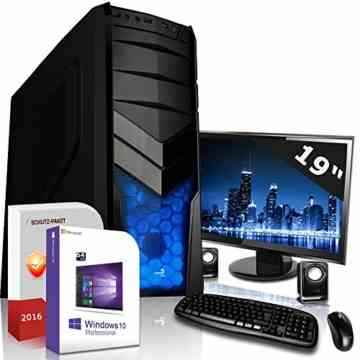 Win 10 Komplett PC Set GTX 1060 3GB 500 GB 8 GB Intel i5 6600K 4×3,9 GHz mit Mon