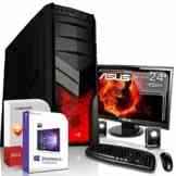 Win 10 Komplett Set PC System mit TFT Intel i7 4790 4×4,0 GHz 16 GB
