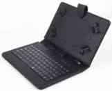 XIDO Tastatur für 7 Zoll Tablet Pc Deutsch QWERTZ Tastaturbelegung (Case, Ledertasche, 1GB RAM, Tasche Mini USB) Laptop 7 Notebook 8 9 standfuß Micro Android Schutzhülle Leder Kunstleder