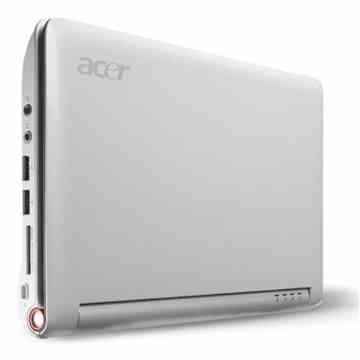 Acer Aspire One A110L 22,6 cm (8,9 Zoll) WSVGA Netbook (Intel Atom N270 1,6 GHz, 512MB RAM, 8GB SSD, Linux) weiss -