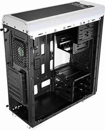 Aerocool Aero-500 White Edition – PC-Gehäuse (Midi-Tower, PC, 1 x 120 mm, Fondo, ATX, Micro-ATX, Mini-ITX, Schwarz, Weiß) -