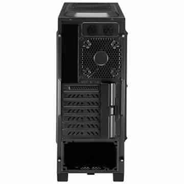 Aerocool EN52124 Window Midi-Tower PC-Gehäuse (ATX, 8x 5,25 externe, 6x 3,5 interne, 2x USB 3.0) schwarz -