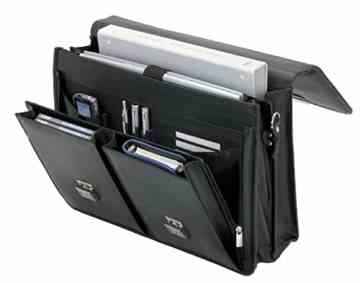 Alassio 47117 Briefcase Veneto Aktentasche, Schwarz -