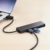 Anker Ultra Slim Extra Leicht 4-Port USB 3.0 Datenhub für Apple MacBook, MacBook Air, MacBook Pro, Mac Mini, iMac, MacPro, Windows Laptops und Ultrabooks, sowie PCs und weiteren USB 3.0 kompatiblen Geräten (Schwarz) -