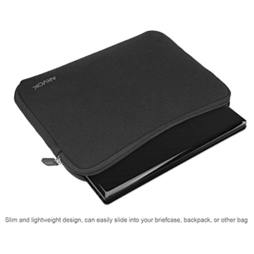 Arvok 11 11,6 12 Zoll Laptoptasche Notebooktasche Laptophülle Laptop Schutzhülle Notebook Tasche Laptop Sleeve/Case Schutztasche Wasserfest Neoprene Laptop Hülle/ Notebook Computer Tablet Ultrabook Schutzhülle/ Briefcase Carrying Bag/ Pouch Cover/ Skin Cover/ Netbook Tasche Für Acer/ Asus/ Dell/ Fujitsu/ Lenovo/ HP/ Samsung/ Sony/ Toshiba, Schwarz -