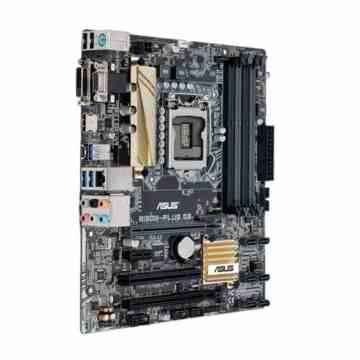 Asus B150M-Plus D3 Mainboard Sockel 1151 (µATX, Intel B150, 4x DDR3 Speicher, 6x SATA 6Gb/s, 4x USB 3.0, 2x USB 2.0, PCIe 3.0) -