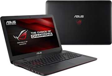 Asus ROG GL551JW-CN192T 39,60 cm (15,6 Zoll Full HD) Notebook (Intel Core i7-4720HQ, 8GB RAM, 1TB HDD+128GB SSD, NVIDIA GeForce GTX 960M 4GB, Blu-ray, Win 10 Home) schwarz -