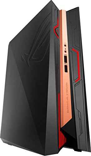 Asus ROG GR8 II-T005Z Mini Gaming-PC (Intel Core i7-7700, 16GB RAM, 256GB SSD, Nvidia GeForce GTX1060 3G-Grafikkarte, Windows 10 Premium) schwarz/kupfer -