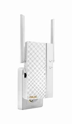 Asus RP-AC66 AC1750 WLAN Repeater (Neuster WLAN AC-Standard, externe Antennen, Power & WPS-Schalter, Asus Dual-Band ExpressWay, Asus Roaming Funktion) -