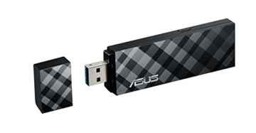 Asus USB-N53 B1 N600 Dual-Band Wi-Fi USB Stick schwarz/silber (802.11 a/b/g/n, USB 3.0, Windows kompatibel, 2x Antennen) -