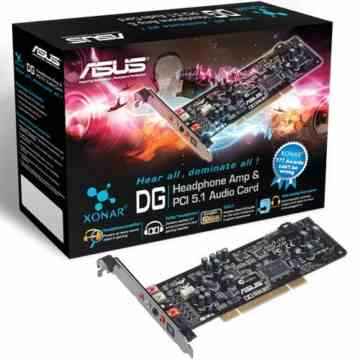 Asus Xonar DG interne PCI Soundkarte 5.1, Digital Out, Dolby Headphone, Eax, 96kHz 24bit, Low Profile -