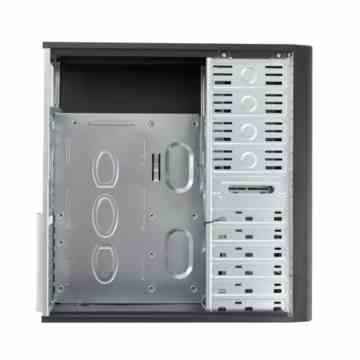 B-Move Kairos-PC-Gehäuse (Midi-Tower, PC, ABS, Synthetik SECC,, 500 W, Edelstahl, Oberteil, 1 x 80 mm -