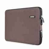 [Beste Klassische Laptop-Tasche aller Zeiten] AMNIE 70D Schneeblume Nylongewebe 33-33,8 cm (13-13,3 Zoll) Laptop-Tasche / Schutzhülle / Laptop Hülle / MacBook Tasche / Computer-Tasche / Netbook Tasche / Aktentasche / Ultrabook Tasche / Taschen-Abdeckung / Überzug, Braun -