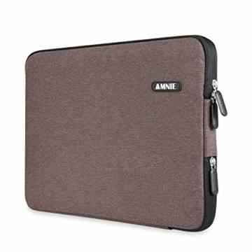 [Beste Klassische Laptop-Tasche aller Zeiten] AMNIE 70D Schneeblume Nylongewebe 33-33,8 cm (13-13,3 Zoll) Laptop-Tasche / Schutzhülle / Laptop Hülle / MacBook Tasche / Computer-Tasche / Netbook Tasche / Aktentasche / Ultrabook Tasche / Taschen-Abdeckung / Überzug, Braun -