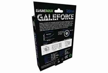 Blau Computer-Silent-Gehäuse-Lüfter, 120 mm x 12cm / LED Game Max Galeforce / iCHOOSE -