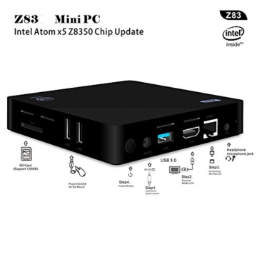 BoLv Z83II Mini PC Intel Atom x5-Z8300 Processor (Upgrade Intel Atom x5-Z8350 Processor,) Intel HD Graphics Windows10 OS DDR3 2GB/ Windows(C:) 32GB 1000Mbps LAN Bluetooth 4.0 WIFI IEEE 802.11a/b/g/n£¬2.4G+5.8G intel mini compute -
