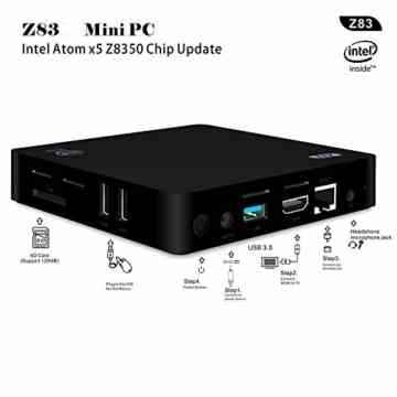 BoLv Z83II Mini PC Intel Atom x5-Z8300 Processor (Upgrade Intel Atom x5-Z8350 Processor,) Intel HD Graphics Windows10 OS DDR3 2GB/ Windows(C:) 32GB 1000Mbps LAN Bluetooth 4.0 WIFI IEEE 802.11a/b/g/n£¬2.4G+5.8G intel mini compute -