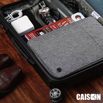 Caison 17.3″ Wasserdicht Klassisch Bequem Laptop Sleeve Case Bag Schutzhülle Hüllen Tasche 17.3 Zoll Schutzabdeckung (Grau) -
