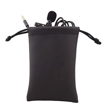 Clip-on-Lava Lille Mikrofon, unser Leben omnidirektionales Kondensatormikrofon für iPhone & Android-Smartphone, Laptop MacBook (Jack Hole–No) -