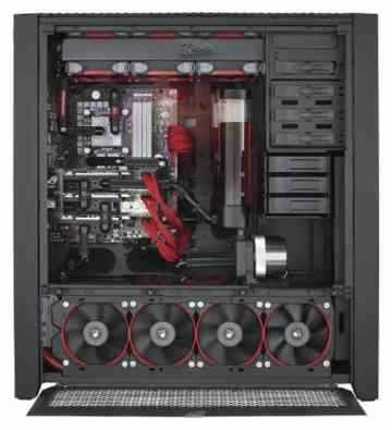 Corsair CC-9011022-WW Obsidian Series 900D Seitenfenster E-ATX Super-Tower Performance Computer Gehäuse, Schwarz -