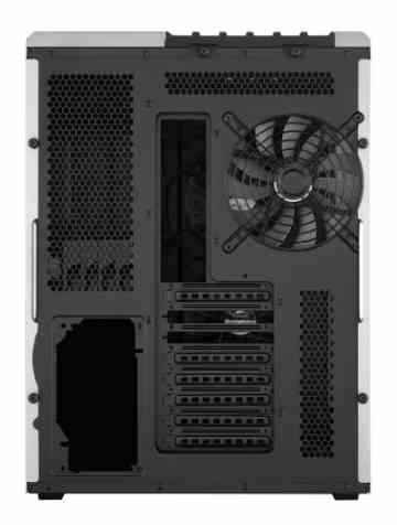 Corsair CC-9011034-WLED Carbide Series Air 540 Computer Gehäuse (Seitenfenster ATX High Airflow Cube Performance) silver mit weiß LED Lüfter -