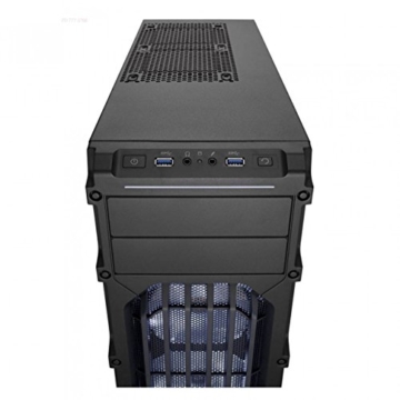 Corsair CC-9011053-WW Carbide Series Gaming PC-Gehäuse (Spec-03, Seitenfenster, Mid-Tower ATX Gaming Gehäuse) schwarz mit weißem LED Lüfter -