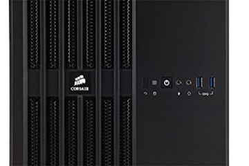Corsair CC-9011070-WW Carbide Series Air 240 Computer Gehäuse (Seitenfenster mATX/Mini-ITX High Airflow Cube Performance) schwarz -