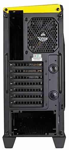 Corsair CC-9011094-WW Carbide Series Spec-Alpha Seitenfenster Mid-Tower ATX Gaming PC-Gehäuse schwarz/gelb -