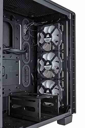 Corsair CC-9011101-WW Crystal Series 460X RGB Kompakt Midi-Tower ATX Gehäuse mit gehärtetem Glas und Lüftern schwarz -
