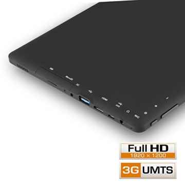 CSL Panther Tab HD USB 3.1 inkl. Windows 10 Home – 10.1 Zoll (25,6cm) Tablet, Intel QuadCore CPU 4x 1,84 GHz, 2GB RAM, 64GB SSD, Tastatur-Dock, Tasche, 128GB microSD Card -