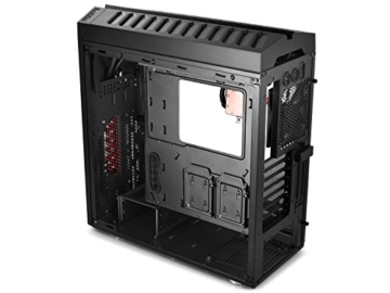DEEPCOOL GENOM ROG Certified Edition ATX Chassis 360 Kühler Liquid Cooling System Vorinstallierter Mid Tower Koffer mit Seitenfenster -