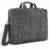 deleyCON Notebooktasche für Notebook / Laptop bis 17″ (43,2cm) – Tasche/Hülle aus Leinen mit Zubehörfächern und verstärkten Polsterwänden – grau/blau