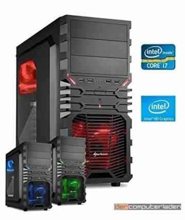 dercomputerladen Gamer Aufrüst PC System Intel, i7-6700 4×3,4 GHz, 8GB DDR4 RAM, Intel HD Grafik 530 -1GB