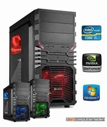 dercomputerladen Gamer PC System Intel, i5-6500 4×3,2 GHz, 16GB DDR4 RAM, 1000GB HDD, nVidia GT730 -4GB, inkl. Windows 7 (inkl. Installation) Gaming Computer Büro Multimedia