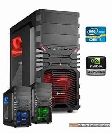 dercomputerladen Gamer PC System Intel, i7-6700K 4×4,0 GHz, 32GB DDR4 RAM, 1000GB HDD, nVidia GTX1070 -8GB , Windows 10 (Testversion) Gaming Computer Büro Multimedia