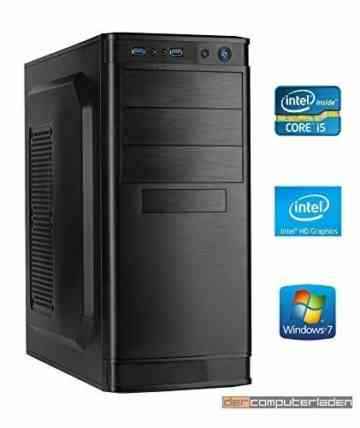 dercomputerladen Office PC System Intel, i5-6500 4×3,2 GHz, 16GB RAM, 2000GB HDD, Intel HD Grafik 530 -1GB, inkl. Windows 7 (inkl. Installation) Computer Büro Multimedia