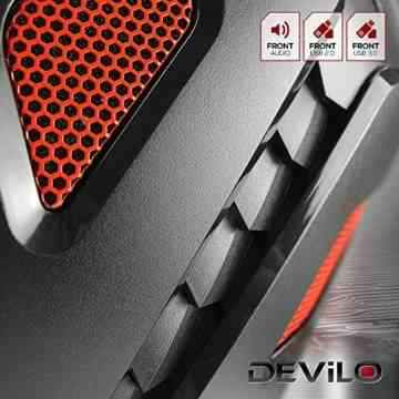 DEViLO Gamer PC 1230 – Intel Core i3-7100 2×3.9GHz, 8GB DDR4, 1TB, nVidia Geforce GTX 1050Ti 4GB, 24xDVD-RW, ASUS, USB3, HD-Sound, Gigabit-LAN, Windows 10, Computer Gaming -