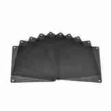 eBoot 140mm PVC schwarze Computer PC Kühler Lüfter Lüftergitter Staubfilter Filtermatte Gehäuselüfter, 10 Stück
