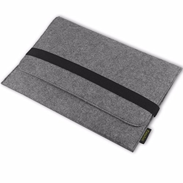 EasyAcc Macbook Air 13.3 Zoll Filz Sleeve Hülle Ultrabook Laptop Tasche für Apple Macbook Air 13 und vieles mehr (13.3 Zoll, Farbe: Grau, Größe: 340 mm x 240 mm x 8 mm) -