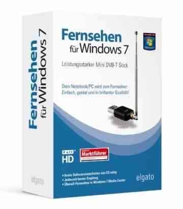 Elgato Fernsehen für Windows 7 leistungsstarker Mini DVB-T Stick (USB 2.0) schwarz -