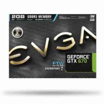 EVGA 02G-P4-3677-KR NVIDIA GeForce GTX 670 Grafikkarte (PCI-e, 2GB, GDDR5 Speicher, Display-Port, HDMI, DVI-D/I, 1 GPU) -