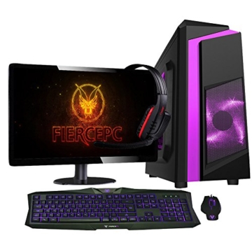 Fierce Bandit Gaming PC – 4GHz Vierkern AMD FX4300, NVIDIA GTX 1060 6GB GDDR5, 16GB Hochleistungsarbeitsspeicher, 240GB Solid State Drive – Perfekt für neuen Spiele, DirectX 12, VR Ready – 244862 -