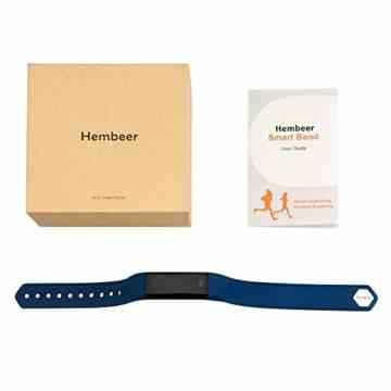 Fitness Armbänder mit pulsmesser, V2 Fitness Armband Tracker, Wasserdicht IP67 Schrittzähler, Herzfrequenz – Monitor Aktivitätstracker / Schlaf-Monitor / Push-Message und Anrufer / ID Benachrichtigung / Photo-Fernauslöser / Handy-Suchfunktion, Smart bracelet ,Smartwatch für Android Smartphone und iPhone, Hembeer -