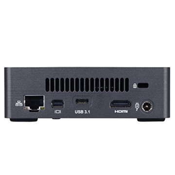 gecCOM BRIX Mini-Computer/ Micro-PC | Gigabyte GB-BSi7T | Intel i7-6500U 2.5GHz | 8GB DDR4-2133 | 512GB M.2 SSD | Intel HD520 mit HDMI 2.0 + Displayport | USB3.1 + SD-Slot | Sound | Gigabit-LAN | Microsoft Windows 10 Pro 64-Bit -